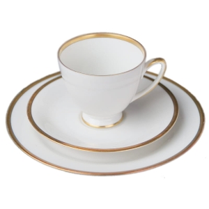 TIRSCHENREUTH/HACKEFORS BIAŁA ŚNIADANIÓWKA ZE ZŁOCENIAMI