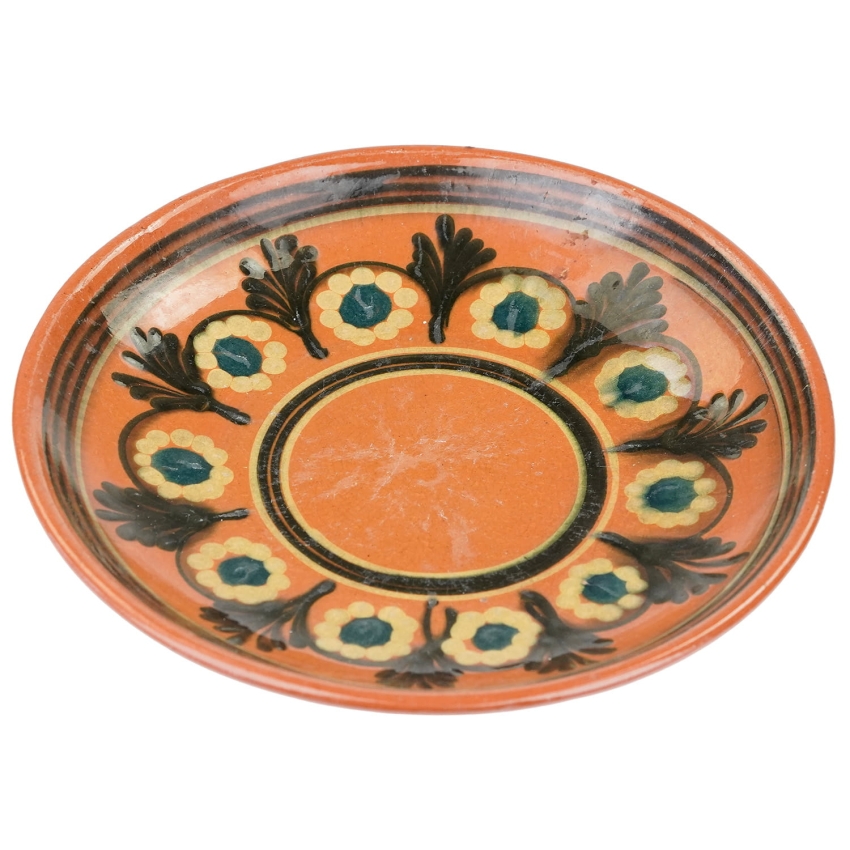 45191 CERAMICZNY TALERZ RĘCZNIE MALOWANE KWIATKI ŁYSA GÓRA (1).jpg