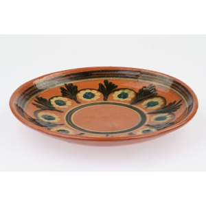 45191 CERAMICZNY TALERZ RĘCZNIE MALOWANE KWIATKI ŁYSA GÓRA (3).jpg