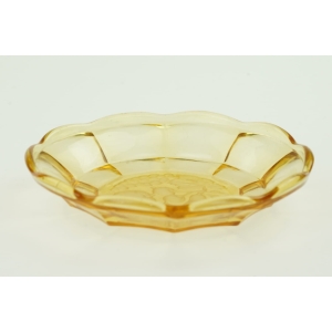 45266 WALTHER HERMANN KOMPLET CZTERECH BURSZTYNOWO-ŻÓŁTYCH TALERZYKÓW OWOCOWYCH (2).jpg