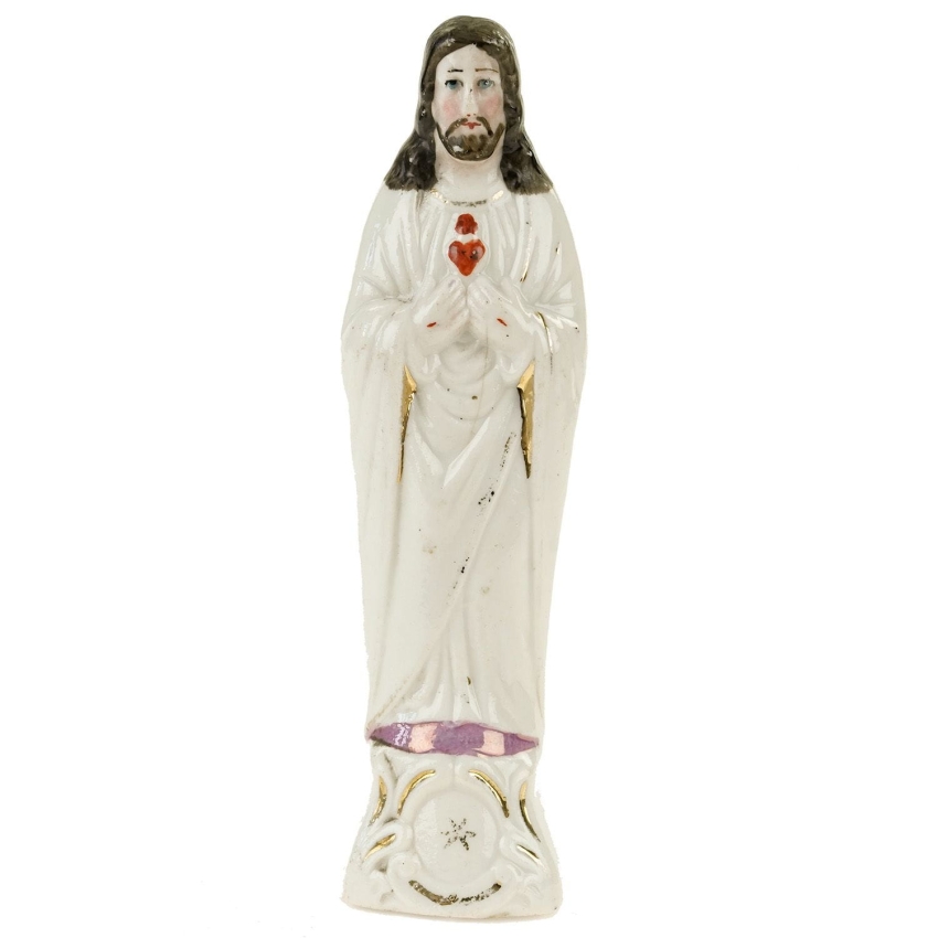 45439 STARA PORCELANOWA FIGURKA PANA JEZUSA Z GOREJĄCYM SERCEM (1).jpg