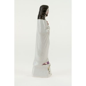 45439 STARA PORCELANOWA FIGURKA PANA JEZUSA Z GOREJĄCYM SERCEM (3).jpg