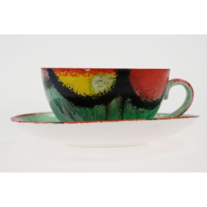 45894 CZECHY CERAMICZNA WIELOBARWNA FILIŻANKA RĘCZNIE MALOWANA (2).jpg