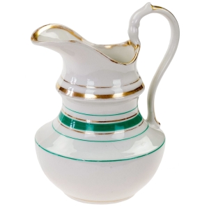 BIEDERMEIER MLECZNIK RĘCZNIE MALOWANY DZBANUSZEK OGROMNY MLECZNIK