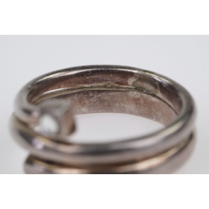 46211 CIEKAWY SREBRNY PIERŚCIONEK Z MAŁYM OCZKIEM PRÓBA 925 R. 14 WAGA 6, 5 G (4).jpg