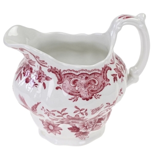 RIDGWAY RED TOILE  MLECZNIK TRANSFEROWY RÓŻE PTAKI WINDSOR BAŻANTY AZJATYCKIE