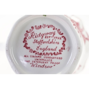 46250 RIDGWAY RED TOILE  MLECZNIK TRANSFEROWY RÓŻE PTAKI WINDSOR BEŻANTY AZJATYCKIE (6).jpg