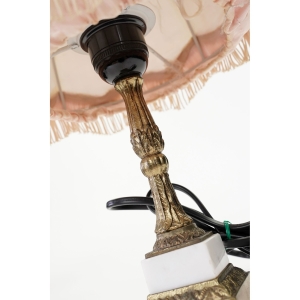 46501 ŚLICZNA LAMPKA MOSIĘŻNA Z MARMUREM PODSTAWA LAMPY (4).jpg