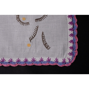 46576 STARA PRZYKUCHENNA MAKATKA RĘCZNIE WYSZYWANE KWIATY 61 X 47,5 CM (4).jpg