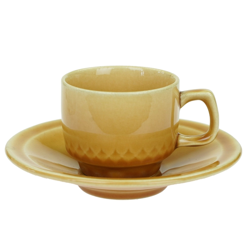 46622 DITMAR - URBACH ŻÓŁTA FILIŻANKA ZE SPODKIEM LATA 70-TE Dostępność 5 kpl (1).jpg