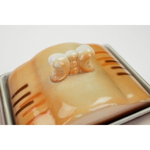 47440 CERAMICZNA PUSZKA BOMBONIERA NACZYNIE Z POKRYWĄ KWIATOWA DEKORACJA NATRYSKOWA (3).jpg