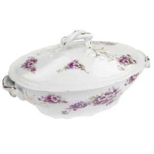 47658 PIĘKNA STARA WAZA TERYNA FIOLETOWE KWIECIE (1).jpg