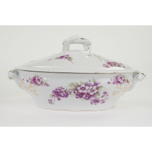 47658 PIĘKNA STARA WAZA TERYNA FIOLETOWE KWIECIE (2).jpg