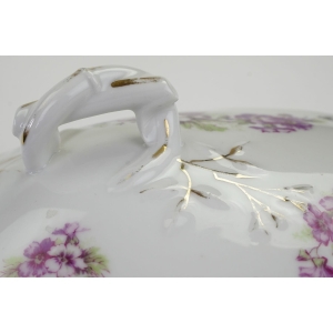 47658 PIĘKNA STARA WAZA TERYNA FIOLETOWE KWIECIE (3).jpg