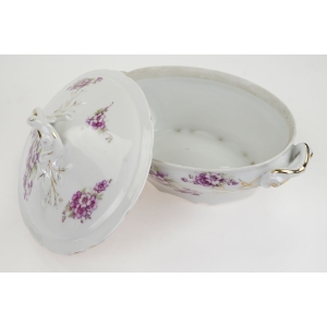 47658 PIĘKNA STARA WAZA TERYNA FIOLETOWE KWIECIE (5).jpg