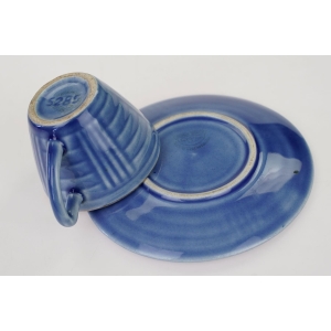 48530 DITMAR-URBACH CERAMICZNA FILIŻANKA ZE SPODKIEM W BŁĘKICIE Z LAT 6070-TYCH (5).jpg