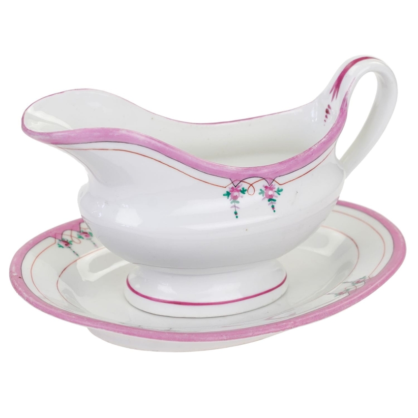 48531 BIEDERMEIER RĘCZNIE MALOWANA SOSJERA NA PODSTAWIE PÓŁMISKU (1).jpg