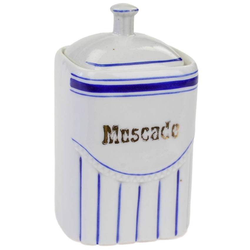 48651 FRANCJA PORCELANOWY POJEMNICZEK KUCHENNY NA GAŁKĘ MUSZKATOŁOWA (1).jpg