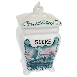 48761 FRANCJA FAJANSOWY KUCHENNY POJEMNIK NA CUKIER Z ŻAGLÓWKĄ (1).jpg