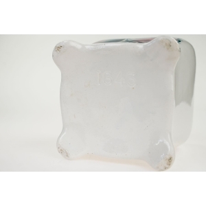 48761 FRANCJA FAJANSOWY KUCHENNY POJEMNIK NA CUKIER Z ŻAGLÓWKĄ (7).jpg