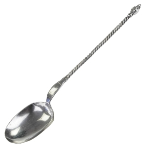 48928 PLATEROWANA SREBREM ŁYŻKA ŚRODKA STOŁU Z TWARZĄ CHERUBINKA (1).jpg