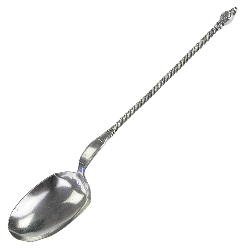 48928 PLATEROWANA SREBREM ŁYŻKA ŚRODKA STOŁU Z TWARZĄ CHERUBINKA (1).jpg