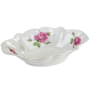 PAROWA UROCZY KOSZ OWALNA PATERA W RÓŻE