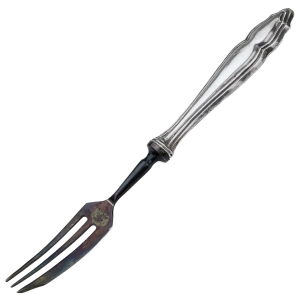 49123 ŚLICZNY WIDELCZYK DESEROWY SREBRNYM TRZONKIEM PRÓBY 800 (1).jpg