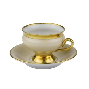 38923 KPM KOPENHAGA KREMOWO-BEŻOWA FILIŻANKA ZE SPODKIEM (1).jpg