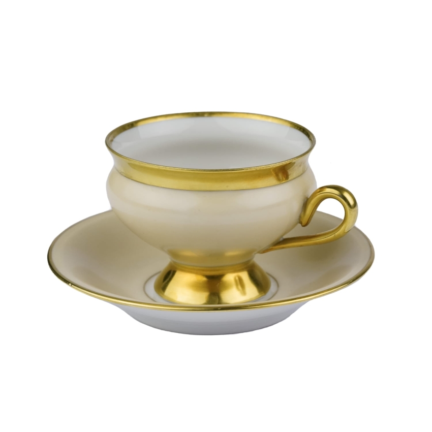 38923 KPM KOPENHAGA KREMOWO-BEŻOWA FILIŻANKA ZE SPODKIEM (1).jpg