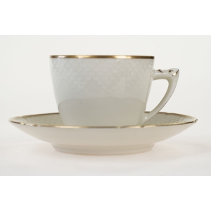 49333 BING &amp; GRONDAHL KOPENHAGA HARMANN KOŚĆ SŁONIOWA RELIEFY FILIŻANKA ZE SPODKIEM (2).jpg