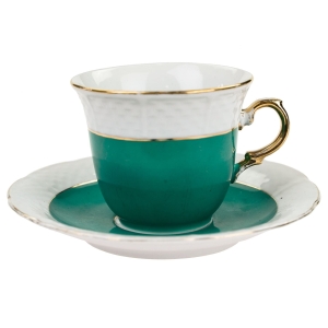 THUN NATALIE ZIELONA/MORSKA FILIŻANKA ZE SPODKIEM