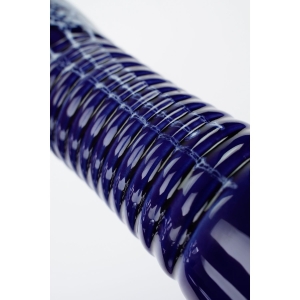 50320 CERAMICZNY KOBALTOWY WAZON Z BIAŁĄ DEKORACJĄ (4).jpg