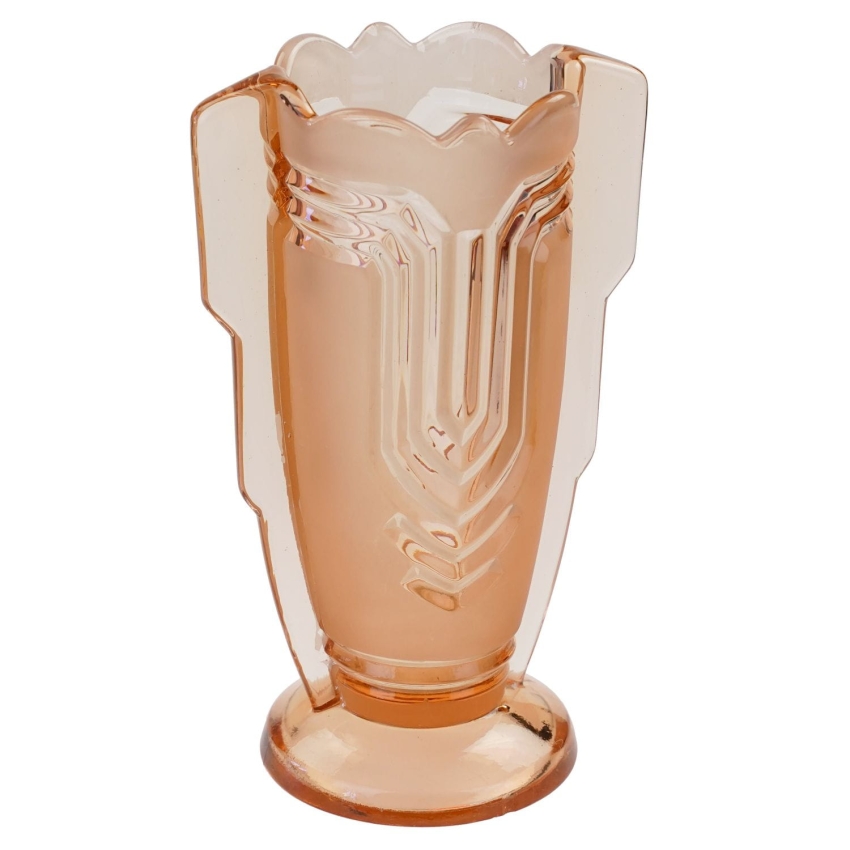 50423 UNIKAT WAZON ART-DECO HUTA HORTENSJA ŁOSOSIOWY#449 (1).jpg