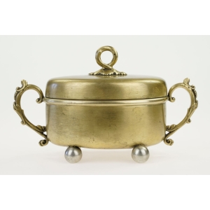 50435 UNIKAT FABRYKA WOLSKA POD WARSZAWĄ PLATEROWANA CUKIERNICA SKRZYNKOWA 1906 ROK (2).jpg