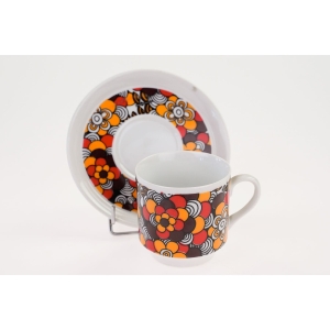 50522 DUBI FILIŻANKA ZE SPODKIEM Z DEKORACJĄ TYPU POWER-FLOWER DESIGN Z LAT 70-TYCH (4).jpg