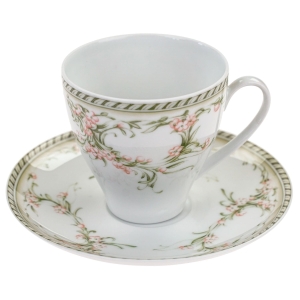 50525 MELITTA FILIŻANKA ZE SPODKIEM DELIKATNE KWIATUSZKI LATA 70-TE (1).jpg