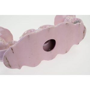 50576 CHODOV DWURAMIENNY ŚWIECZNIK Z RÓŻOWEJ PORCELANY (7).jpg