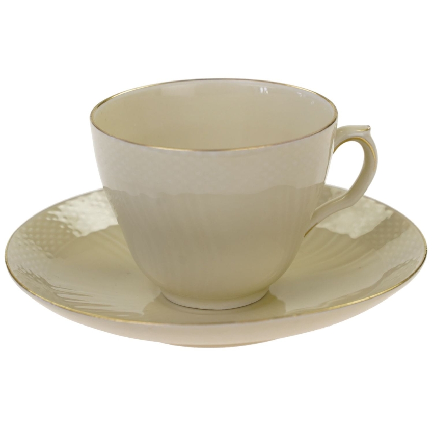 50606 ROYAL COPENHAGEN KOŚĆ SŁONIOWA KAWOWA FILIŻANKA ZE SPODKIEM ZE ZŁOCENIAMI (1).jpg