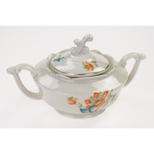 50661 C.T. ALTWASSER GARNITUR DO KAWY KOLOROWE KWIATY 1939 ROK (6).jpg