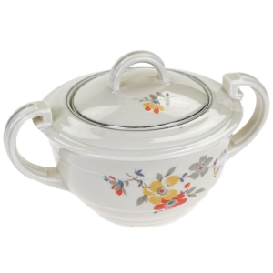 BRACIA BENEDIKT CZESKIE ART-DECO CUKIERNICA KOLOROWE KWIATKI