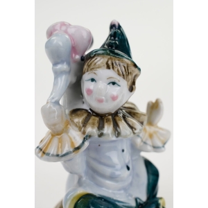 51141 PORCELANOWA FIGURKA CLOWNA RĘCZNIE MALOWANA KLAUN Z BALONIKAMI (2).JPG