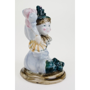 51141 PORCELANOWA FIGURKA CLOWNA RĘCZNIE MALOWANA KLAUN Z BALONIKAMI (5).JPG
