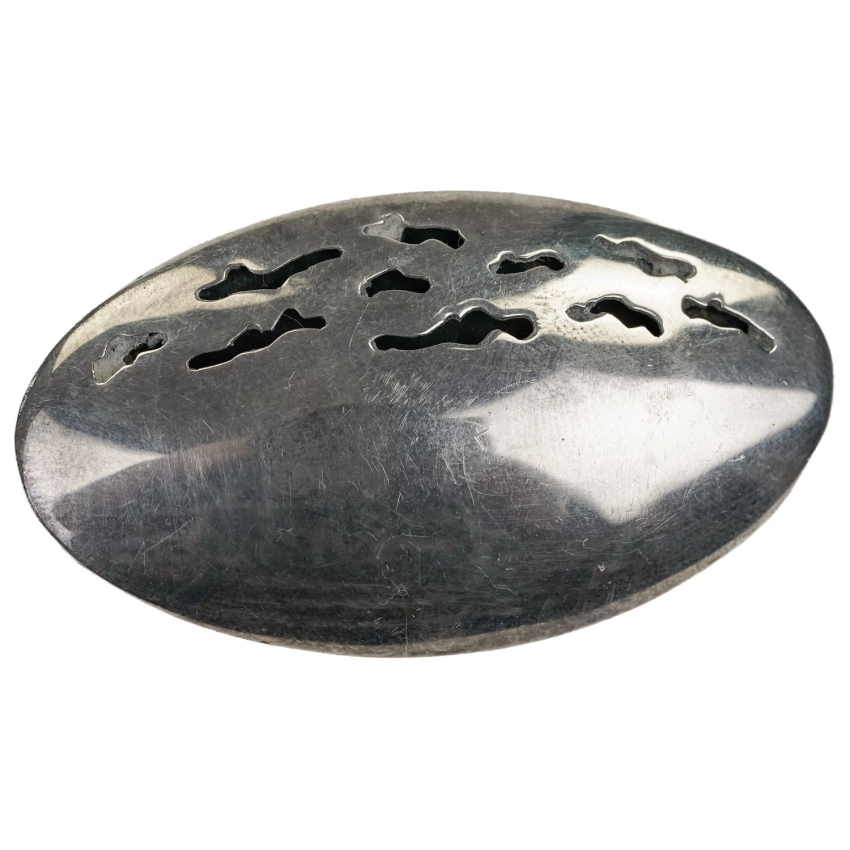 51271 SREBRO PRÓBA 925 MODERNISTYCZNA SPORA BROSZA WAGA 13,3 G (1).JPG