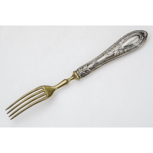 51650 ART NOUVEAU KOMPLET 6 WIDELCÓW DO PRZEKĄSEK TRZONEK SREBRO 800 (4).JPG