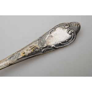 51805 KOMPLET SOLIDNYCH PLATEROWANYCH WIDECÓW OBIADOWYCH BARDZO ZDOBNYCH (2).JPG