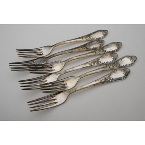 51805 KOMPLET SOLIDNYCH PLATEROWANYCH WIDECÓW OBIADOWYCH BARDZO ZDOBNYCH (5).JPG