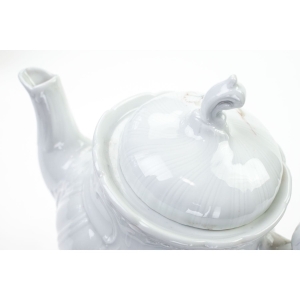 51929 WEIMAR SECESJA BIAŁY DZBANEK DO KAWY RELIEFY I PASTELOWE KWIATY (4).JPG