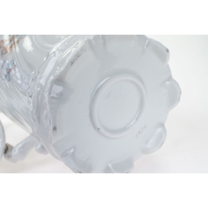 51929 WEIMAR SECESJA BIAŁY DZBANEK DO KAWY RELIEFY I PASTELOWE KWIATY (7).JPG