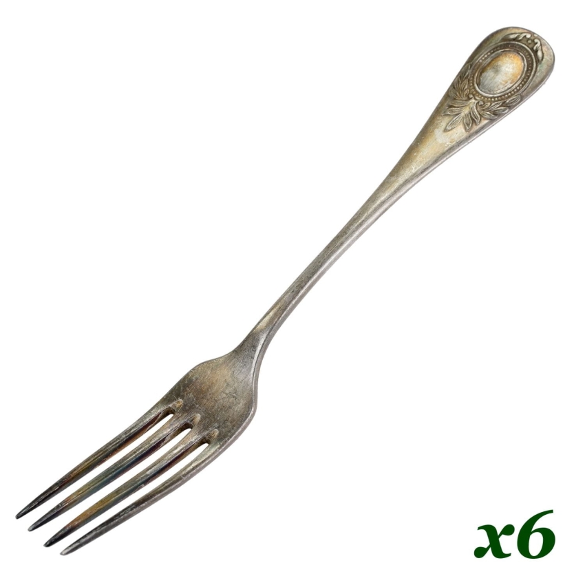 51977 NORBLIN KOMPLET 6 STARYCH WIDELCÓW Z MEDALIONEM PLATEROWANE SREBREM (1).jpg